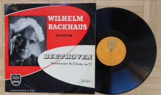 E445 Lxt 2839 Wilhelm Backhaus Beethoven Piano Concerto No.  5 Decca