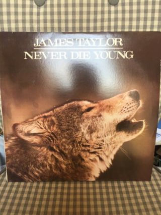 James Taylor - Never Die Young Vinyl Lp Record Asf 3183 1988