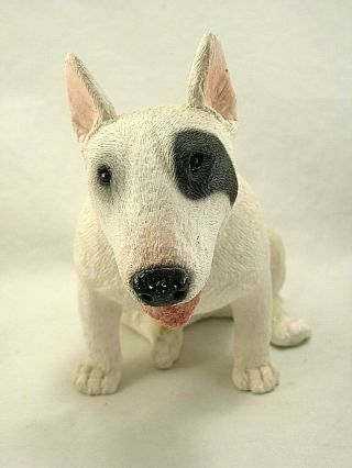Udc Stone Critters Bull Terrier Dog Figurine Large 10 Inch 1987