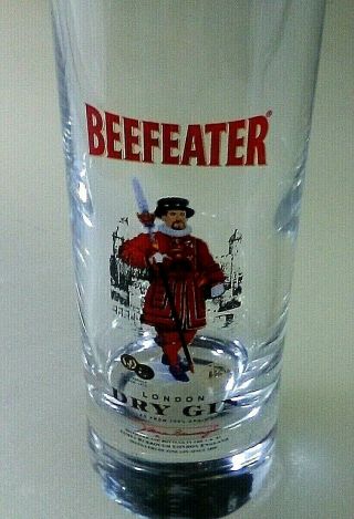 Set of 2 Beefeater London Dry Gin Weighted 4 inch Tall Shot Glasses 2