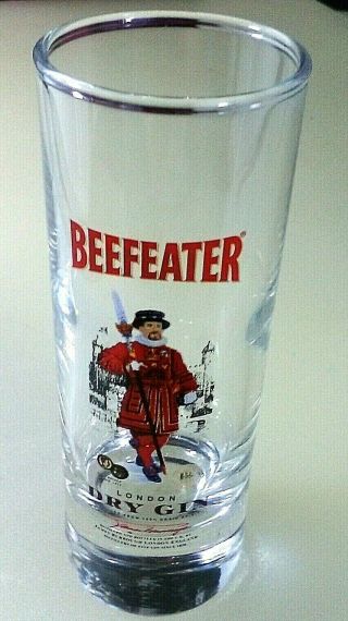 Set of 2 Beefeater London Dry Gin Weighted 4 inch Tall Shot Glasses 3