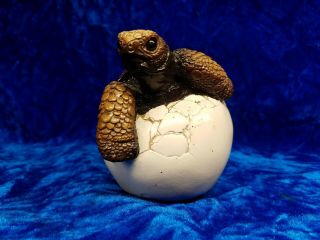 Windstone Editions Hatching Tortoise Turtle Egg Pena 1987