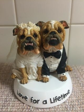 The Wisdom Of Zelda Bulldog Figurine - Love For A Lifetime - Wedding