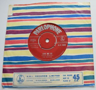 The Beatles - Love Me Do - Uk Red Parlophone 7” - Zt 1 A / Zt 1 O - 1962 - Hear