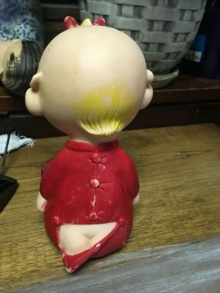 1950’s United Feature Syndicate Peanuts Rubber Squeeze Baby Sally Toy 3
