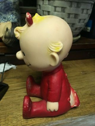 1950’s United Feature Syndicate Peanuts Rubber Squeeze Baby Sally Toy 4