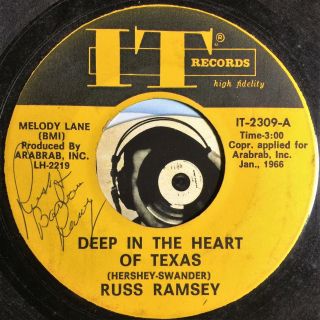 Russ Ramsey 45 Country Deep In The Heart Of Texas That 