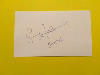 Gerry Adams Ira - Sinn Fein Signed 3x5 Card Irish Politician No Inscription