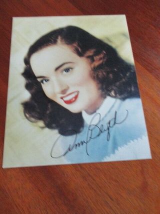 Ann Blyth Autograph/signature Color 8x10