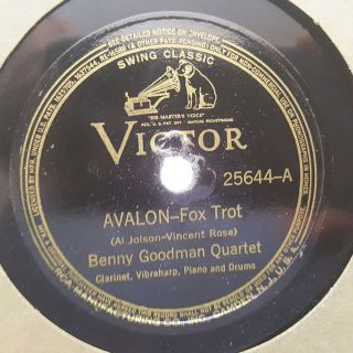 Benny Goodman Quartet Avalon/the Man I Love (gershwin) Victor 25644 78rpm Hear