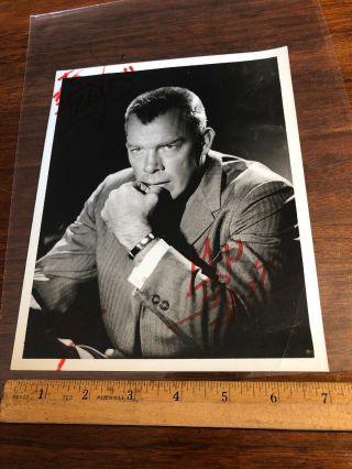 Rare Vintage Autograph Signed Photo Lee Marvin Actor