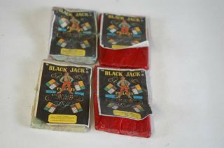 Four Black Jack Pirate Brand Firecracker Labels Logo 