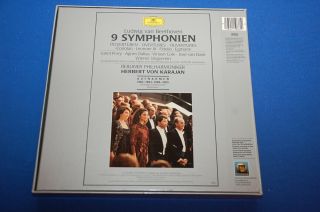 Karajan Beethoven The Nine Symphonies DGG Digital Stereo ' 86 7LP - Box NM 3