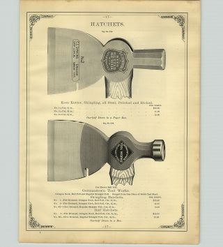 1890 Paper Ad 4 Pg Keen Kutter Simmon 