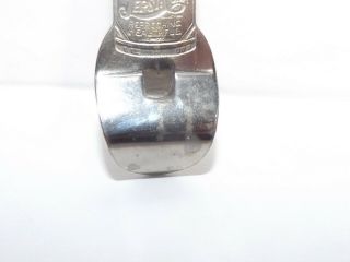 Vintage 1930 ' s Pepsi:Cola Double Dot Bottle Opener Key Fob Chrome /Silver Tone 3