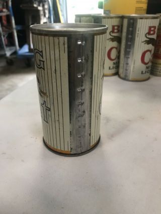Big Cat Steel Beer Can.  Unusual With Gold Cat And Silver Lettering Plain Top 2