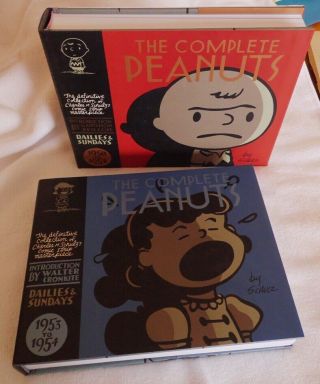 The Complete Peanuts Schultz 1950 - 1954 Fantagraphics Books 2 Volumes W/sleeve