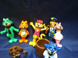 HANNA - BARBERA TOP CAT SET OF FIGURES 100 MADE IN MEXICO RARE 7