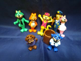 HANNA - BARBERA TOP CAT SET OF FIGURES 100 MADE IN MEXICO RARE 8