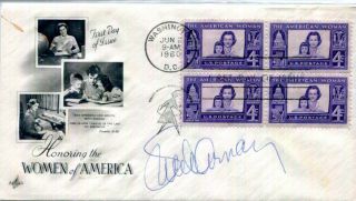 Authentic Actress (daughter Of Lucille Ball & Desi Arnaz) Lucie Arnaz Signed Fdc