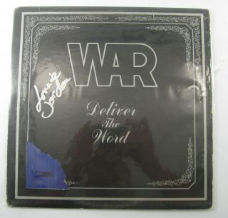 Lonnie Jordan Signed Lp Record Album War Deliver The Word With Auto Ds18525