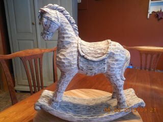 Large Resin Rocking Horse Statue