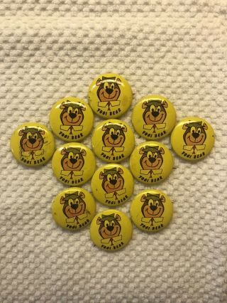 12 Vintage Yogi Bear Pins