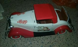 1934 Ford V8 Diecast Model Pepsi Cola Collectible - Solido.  Missing Windshield