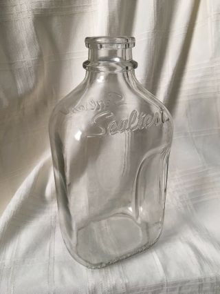 Vintage Half Gallon Milk Bottle Sealtest Dairy Likely Michigan