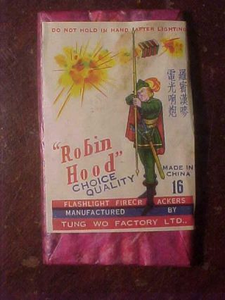 Robin Hood 1 5/8 16s Firecracker Label