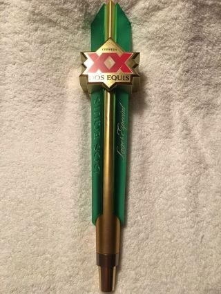 Dos Equis Lager Especial XX Cerveza Beer Tap Handle 12.  5” Tall 2