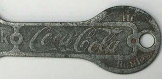 Vintage Bottle Opener.  Early Coca Cola Bottle Opener with Gas Key 2