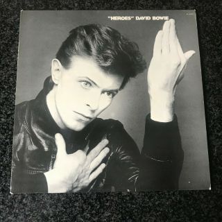 David Bowie Heroes 1977 Uk Vinyl Lp With Lyric Insert Vg,  /vg,