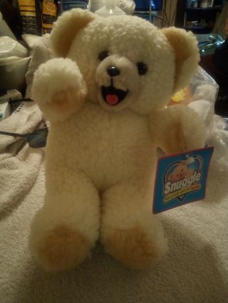 Vintage Snuggle Bear Plush Lever Brothers Fabric Softener Co Russ Berrie 10 "