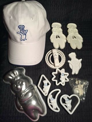 Pillsbury Doughboy Vintage Collectibles.  Cookie Cutters,  And