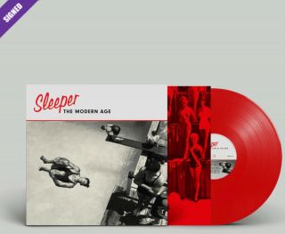 Sleeper The Modern Age Red Vinyl Hand Signed Autographed Lp Album And