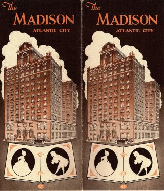 Madison Hotel Atlantic City Nj Vintage Travel Brochure Great Photos 1930 