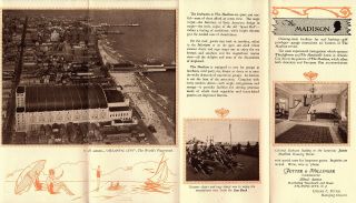Madison Hotel Atlantic City NJ Vintage Travel Brochure Great Photos 1930 ' s - 40 ' s 4