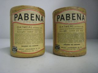 Pabena Oatmeal Mead Johnson & Company Physician Sample Advertisement Evansville