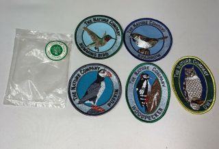 Collectors Patches The Nature Company Humming Bird Owl Puffin Sparrow Woodpecker