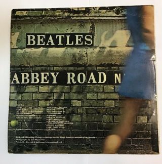 1969 The Beatles Abbey Road Vinyl LP UK First Pressing Rare Variation VG 2