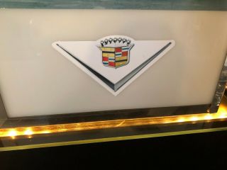 RETRO CLASSIC CAR AMERICANA SIGN: Cadillac Retro Pinup Girl Lighted Sign - 4
