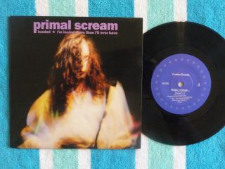 Primal Scream Loaded 45 Rpm 7 " W/ Picture Sleeve Creation 1990 Uk Pressing
