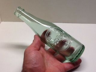 Vintage 6 Oz.  Debossed 10 2 4 Dr.  Pepper Bottle,  Baton Rouge Louisiana.