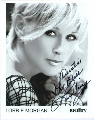 Lorrie Morgan Autograph 8 X 10 Photo Signed Autographed Country Music