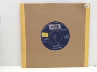 The Rolling Stones ‎– Out Of Time Vinyl 7 " Single Uk Decca F 13597.  Ex Cond