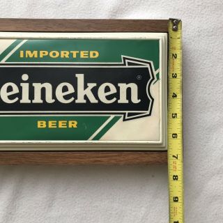 Vintage Heineken Light Up Wood Sign 3