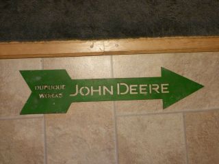 John Deere Dubuque Iowa Sign Or Stencil Green Arrow 21 " X 5 "