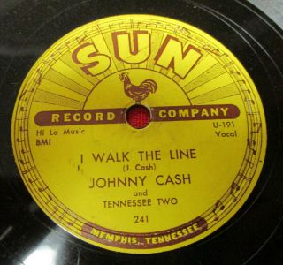 Johnny Cash 78 Rpm Sun 241 E -