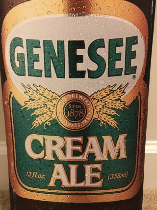 Genesee Brewing Company Genny Cream Ale Beer Tin Sign Vintage 2